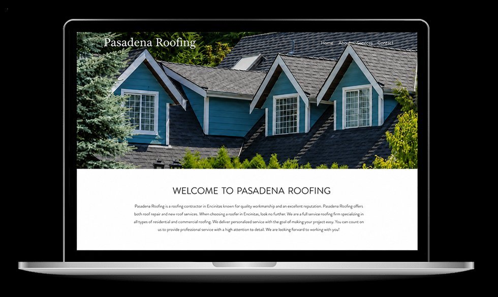 Example Roofers website