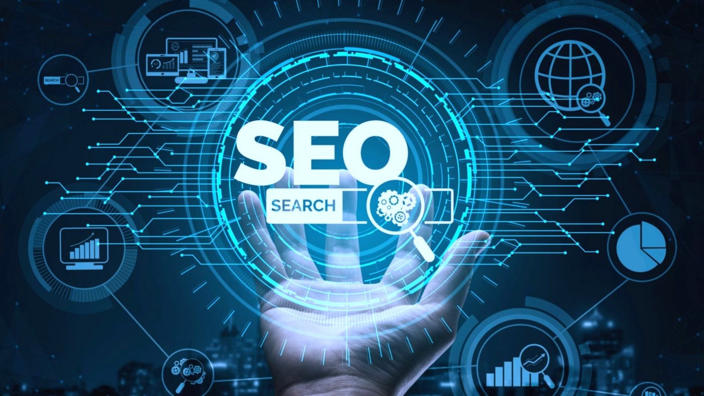 SEO graphic showing search visibility and ranking